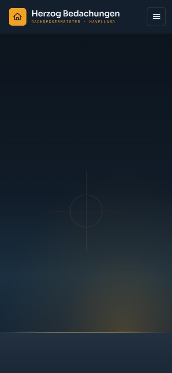 Dark-first auch auf dem Handy: klare Hierarchie, ein Daumen-CTA.